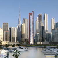 Downtown Residences in UAE — multi-family and retail tower