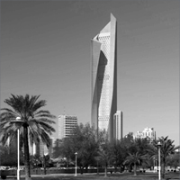Al Hamra Tower in Kuwait City — tallest building in Kuwait